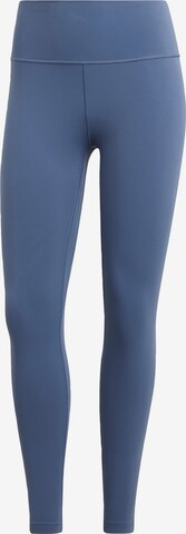 ADIDAS PERFORMANCE Skinny Workout Pants 'All Me' in Blue: front