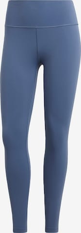 ADIDAS PERFORMANCE Skinny Workout Pants 'All Me' in Blue: front