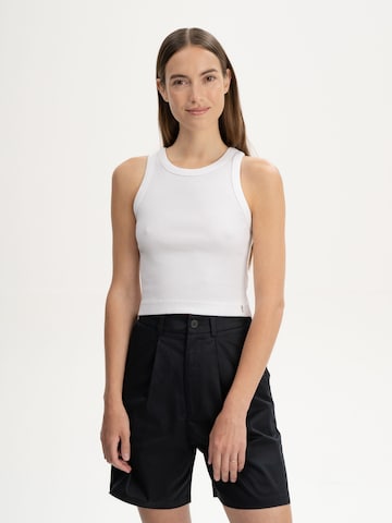 MELA - Top 'Prisha' em branco: frente