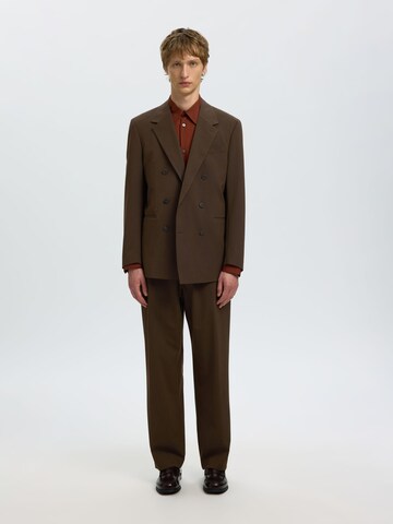 Comfort fit Giacca da completo di SELECTED in marrone