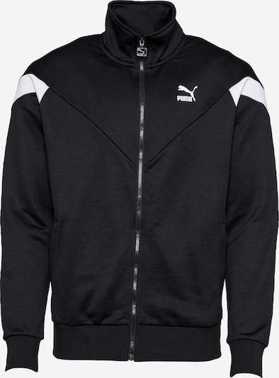 PUMA Zip-Up Hoodie in Black / White, Item view