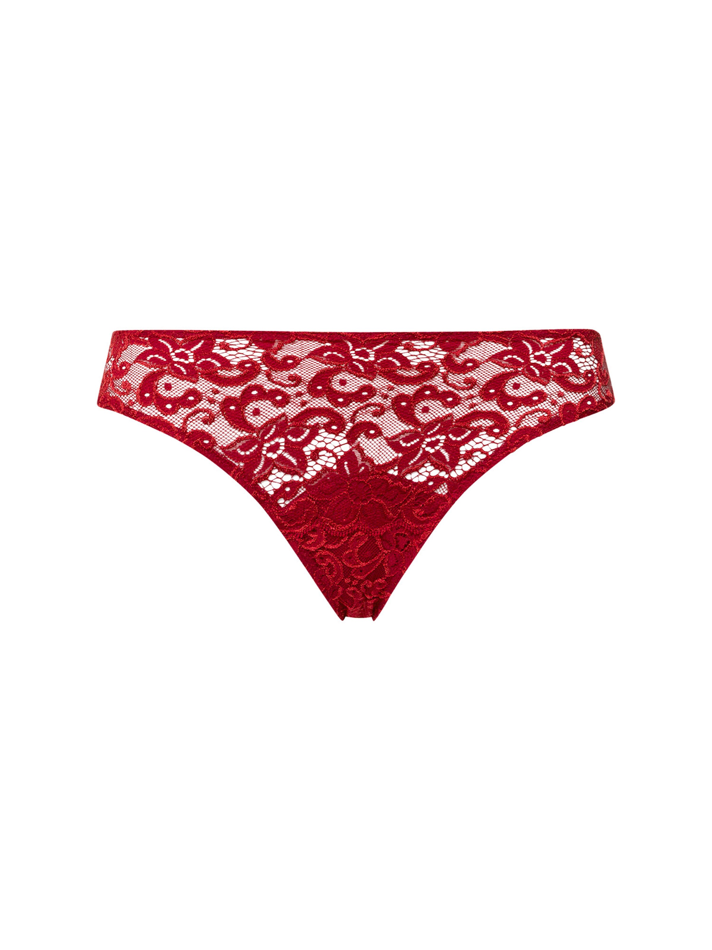 Slip ' Moments ' Hanro en rouge : devant