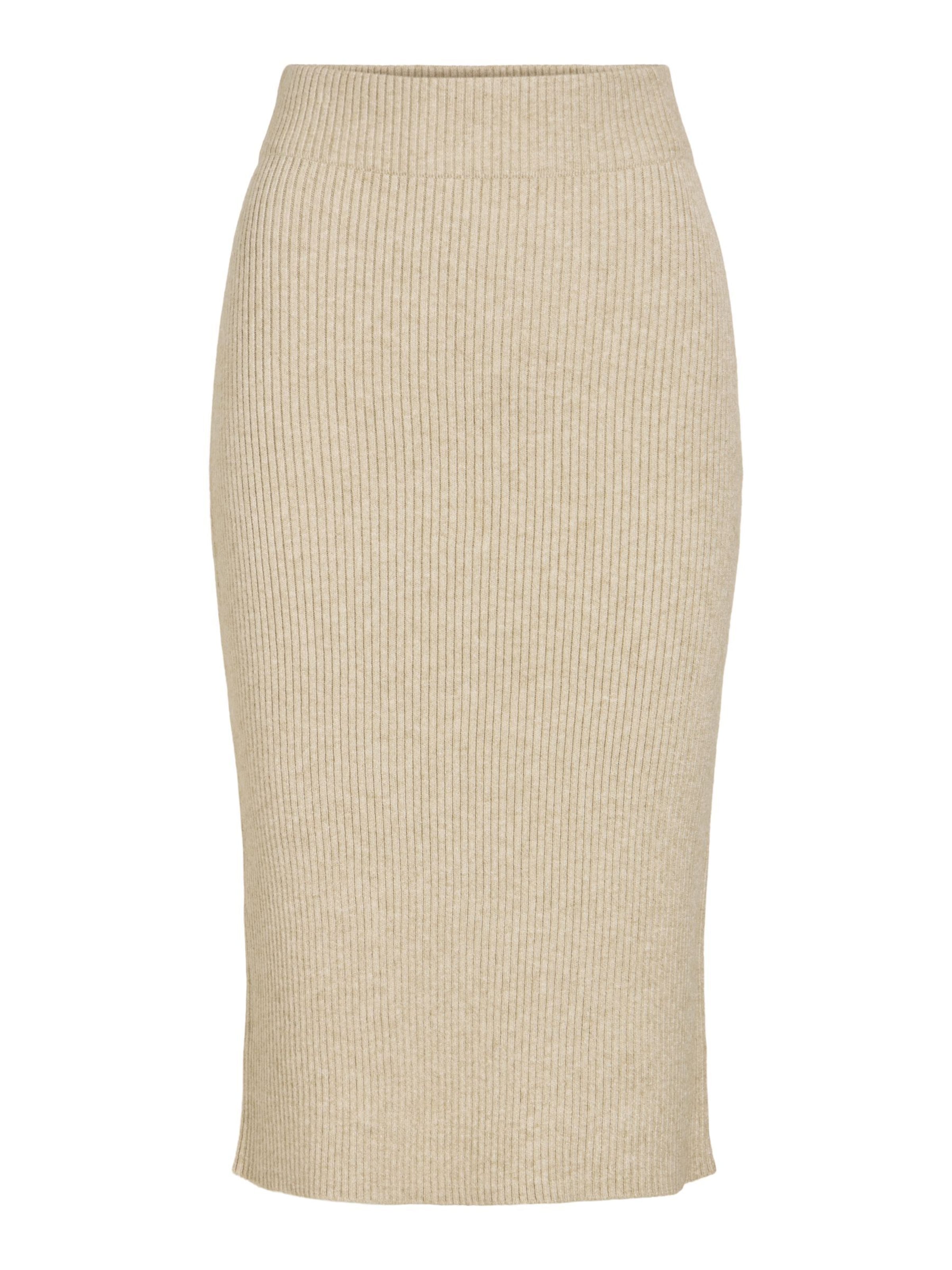 Gonna 'RIL' di VILA in beige: frontale