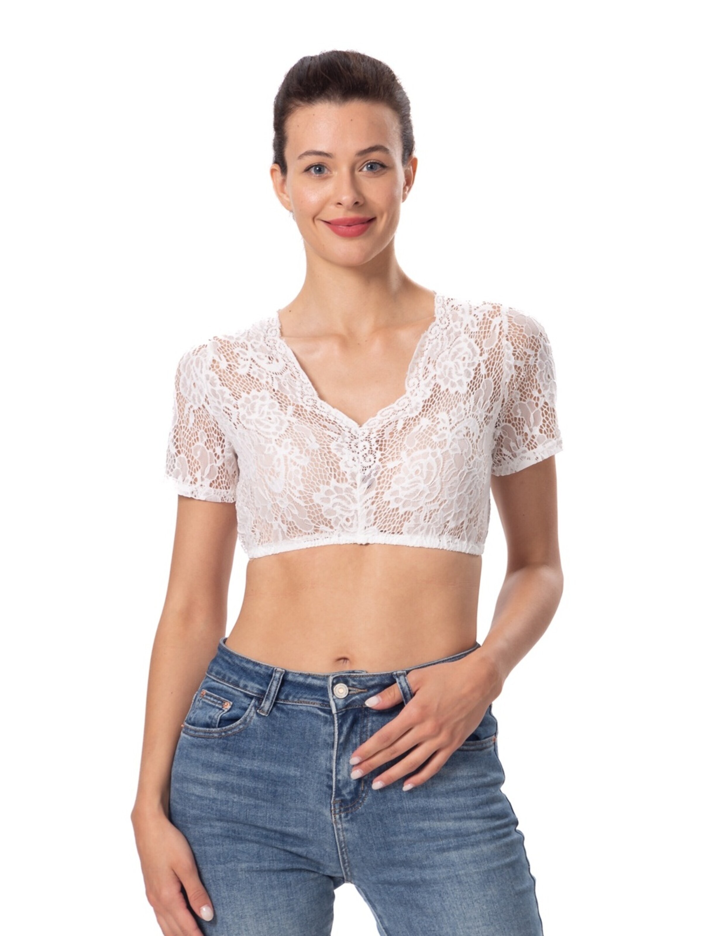 Trachtl Trachtenbluse‌‌‌‌‌‌‌‌‌ in 36 in weiß, Produktansicht