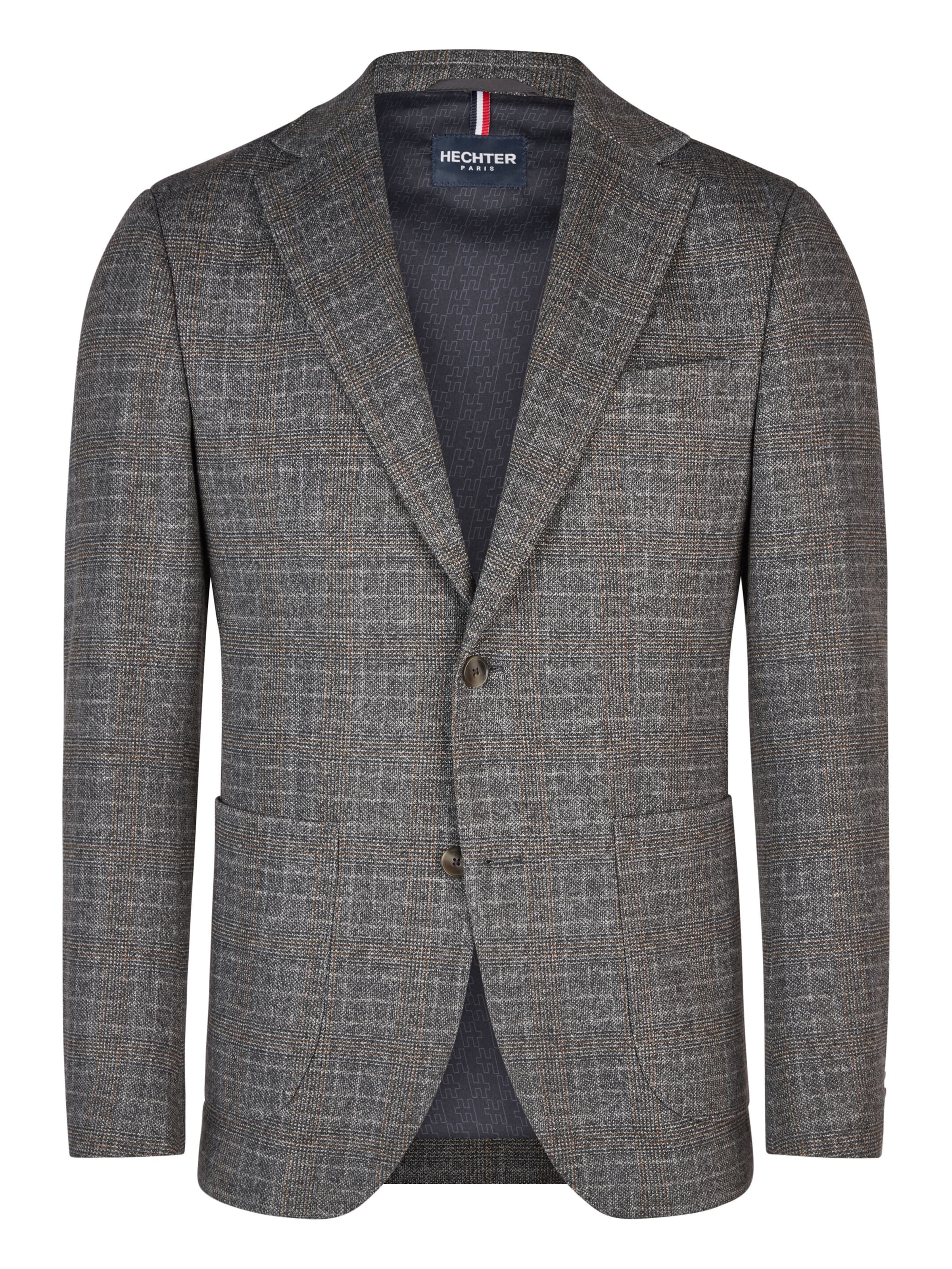 HECHTER PARIS Regular Fit Business-Sakko in Grau: Vorderseite