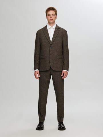 SELECTED HOMME Slimfit Bukser med fals i brun