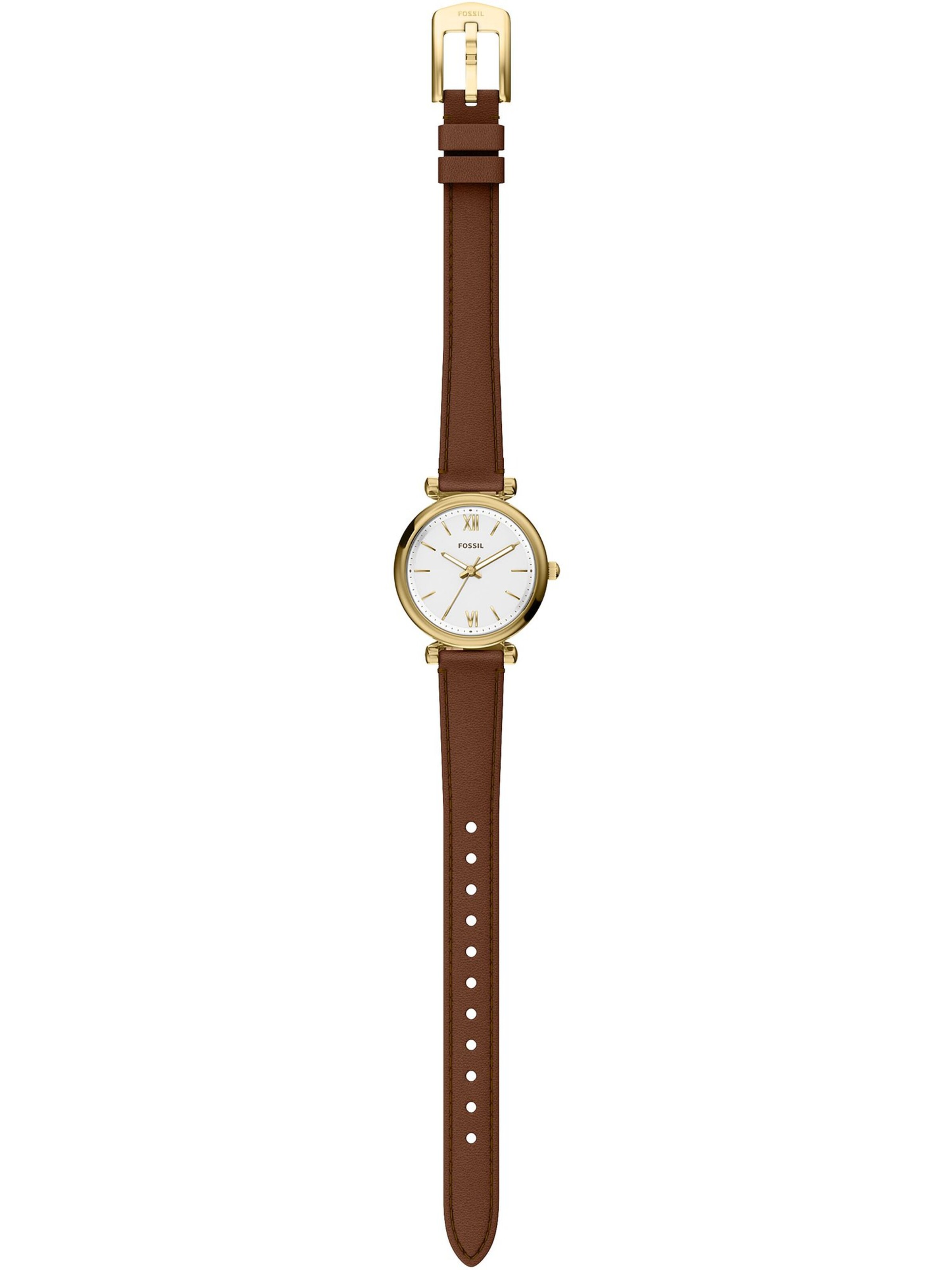 FOSSIL Analoguhr in Braun