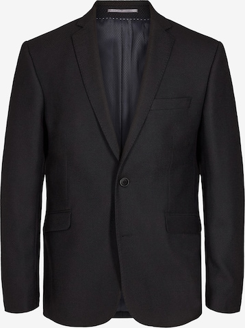 Sunwill Slim fit Suit Jacket 'Structure' in Black: front