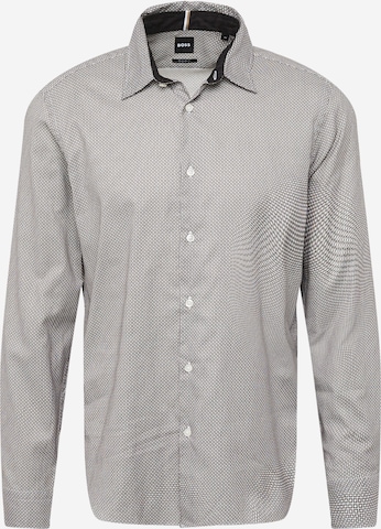 BOSS Black - Regular Fit Camisa 'Liam' em cinzento: frente