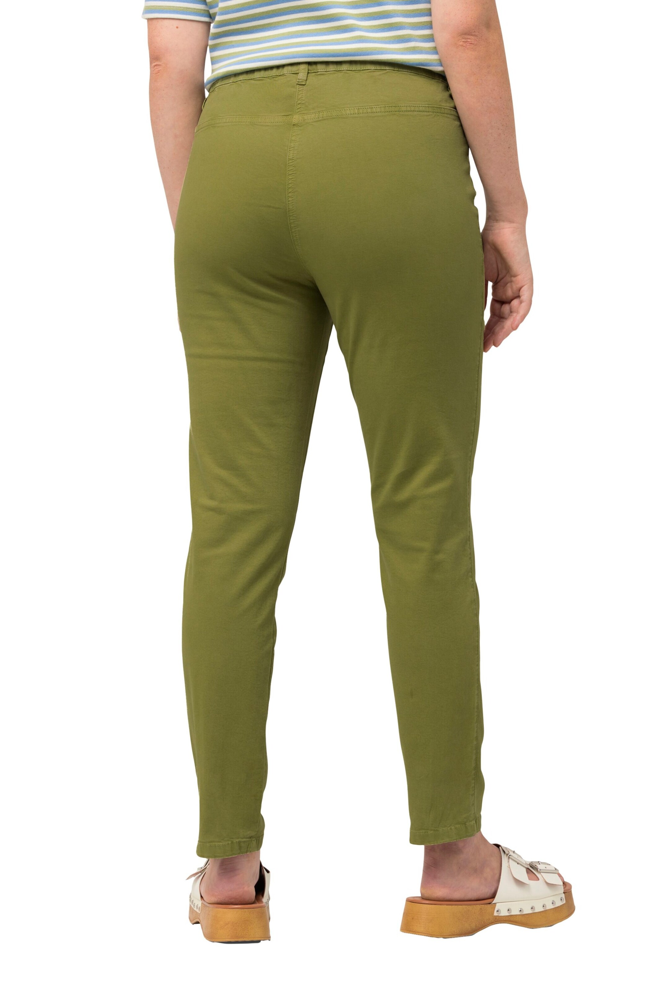 Ulla Popken Skinny Broek in Groen