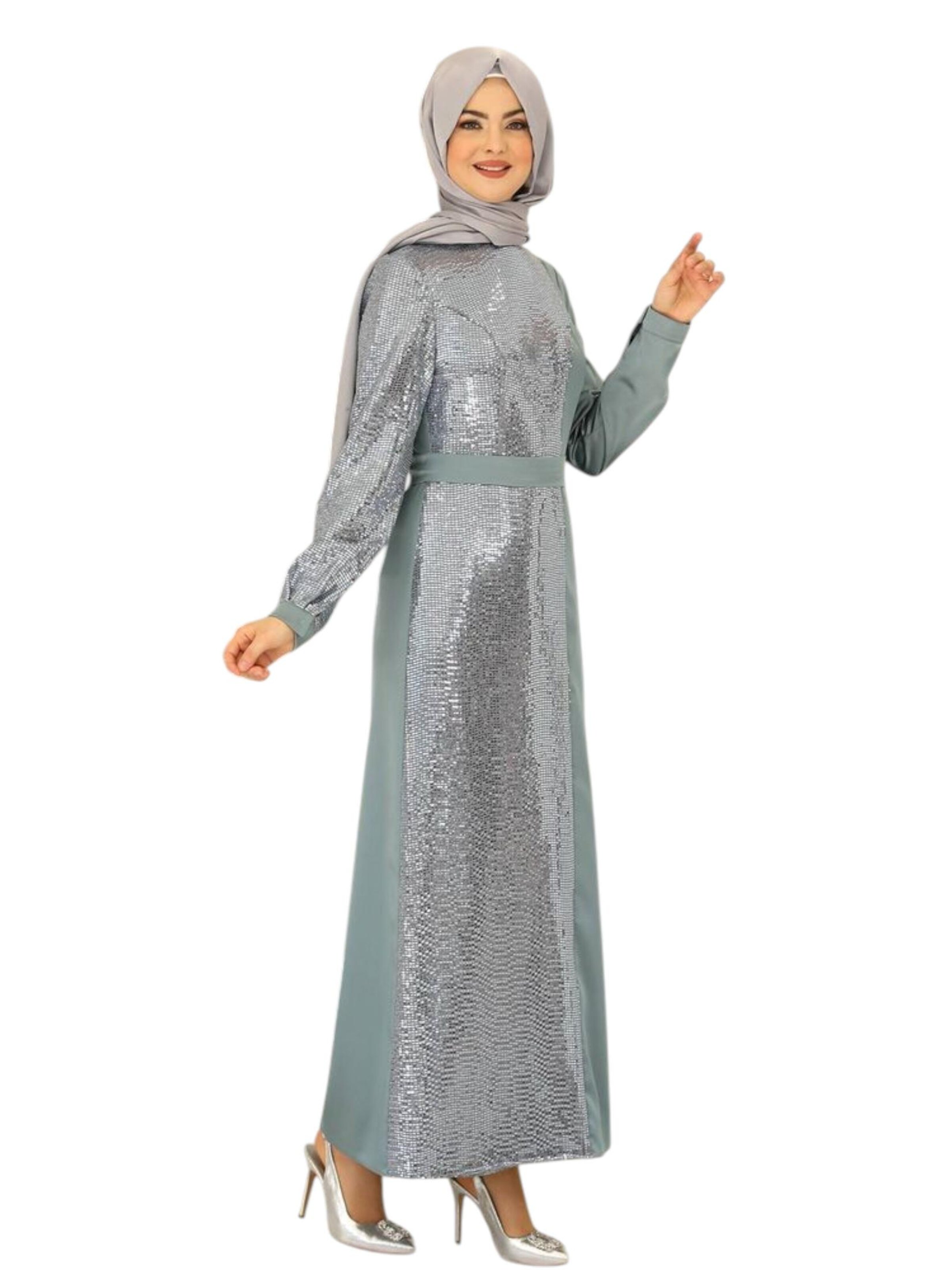 fashionshowcase Festkjole 'Firuze' i grøn