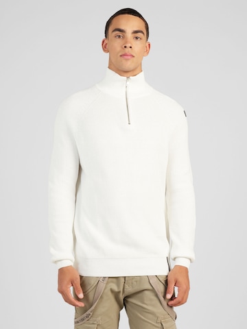 Key Largo Pullover 'MST STAGE' i hvid: forside