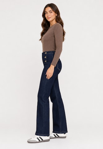Elara Wide leg Jeans in Blue