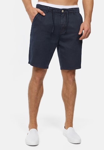 INDICODE JEANS Regular Shorts 'Vino' in Blau: predná strana