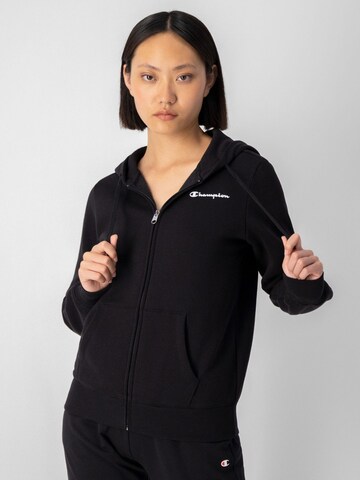 Champion Authentic Athletic Apparel Sweat jacket in Black: front