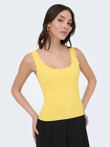 JDY Knitted top 'JDYNANNA' in Yellow