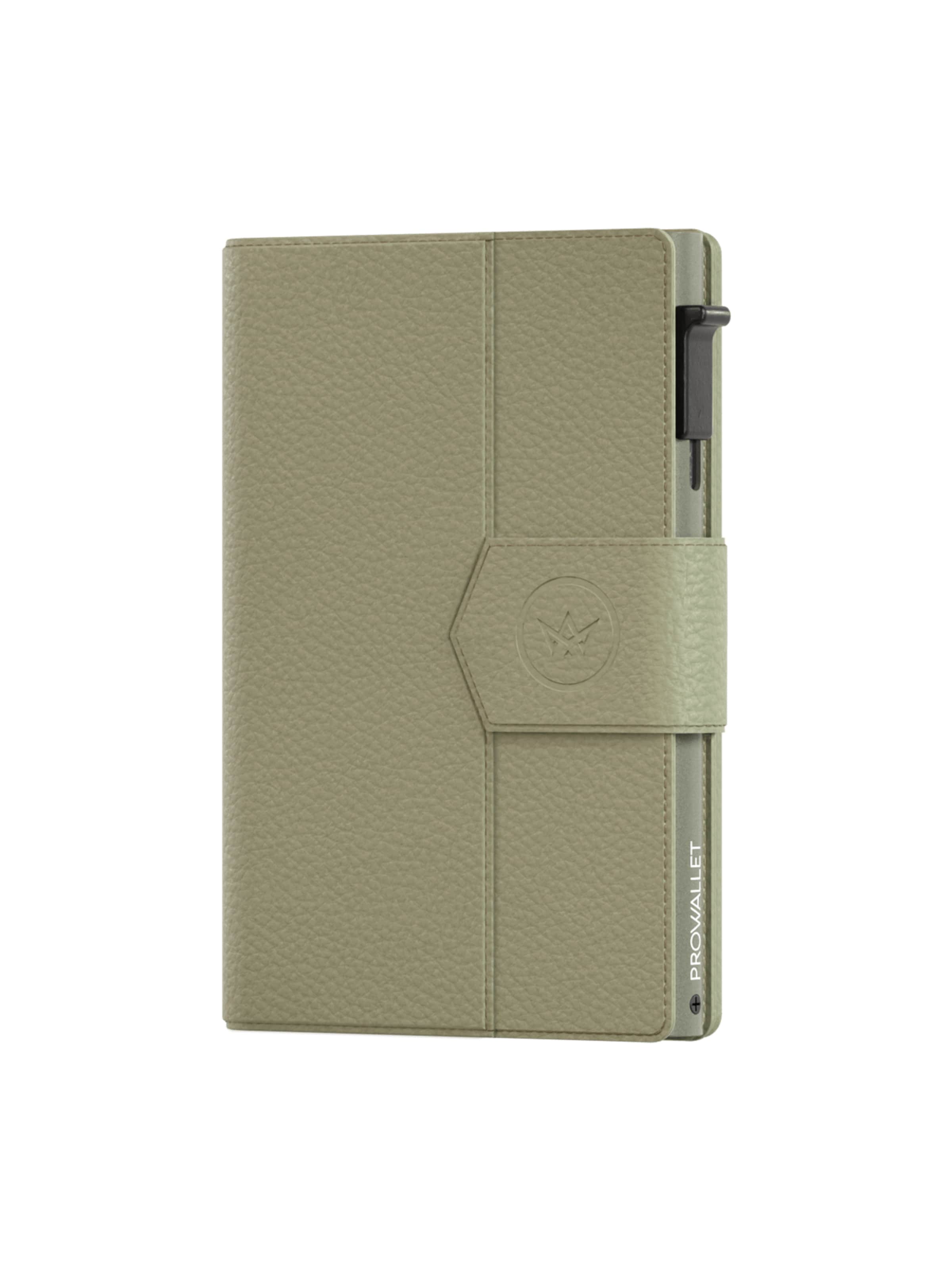 Prowallet Wallet 'Pasjeshouder Plus Pebble' in Green