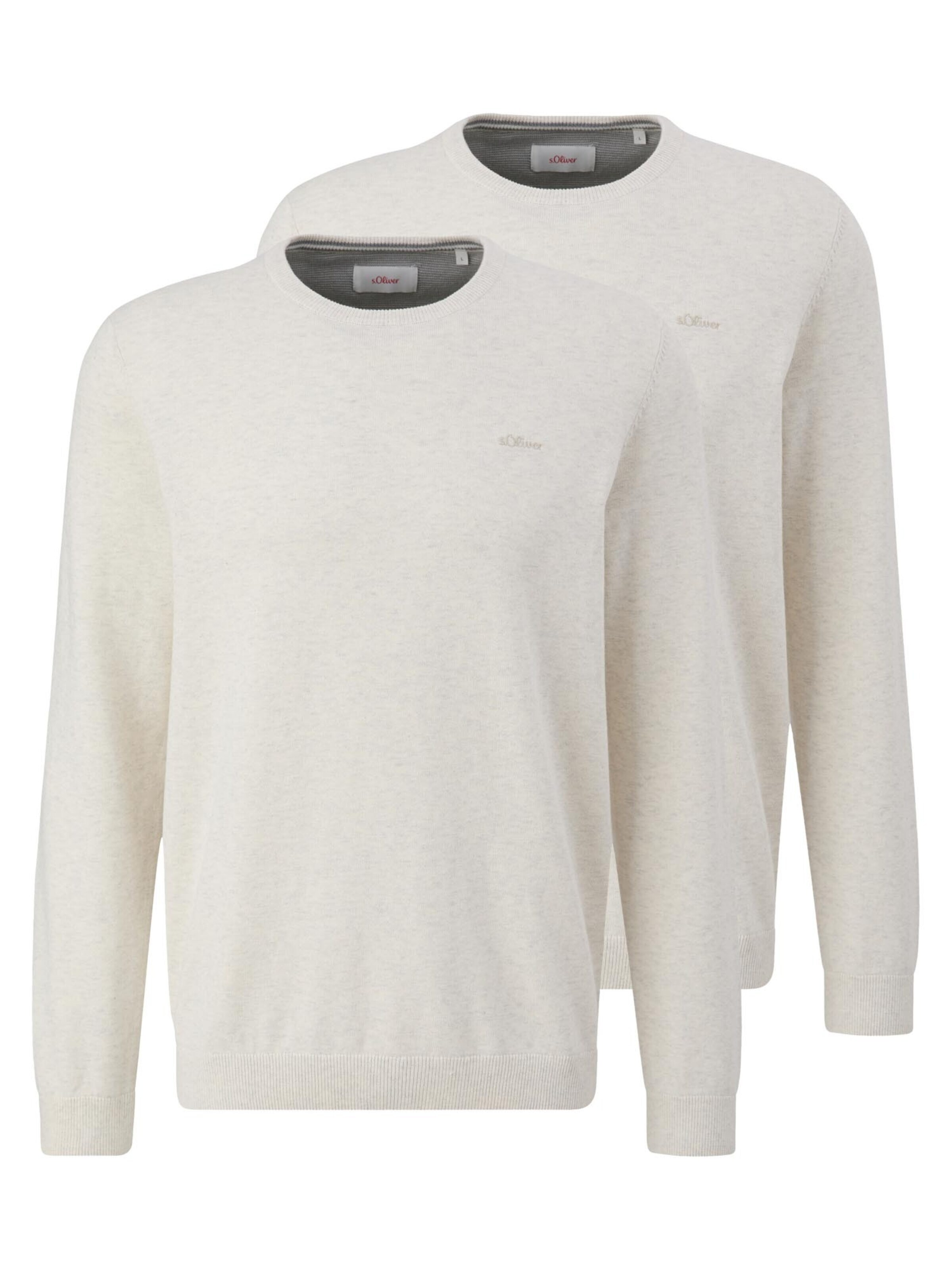 s.Oliver Pullover 'Basic'‌‌‌‌‌‌‌‌ in Weiß: Vorderseite