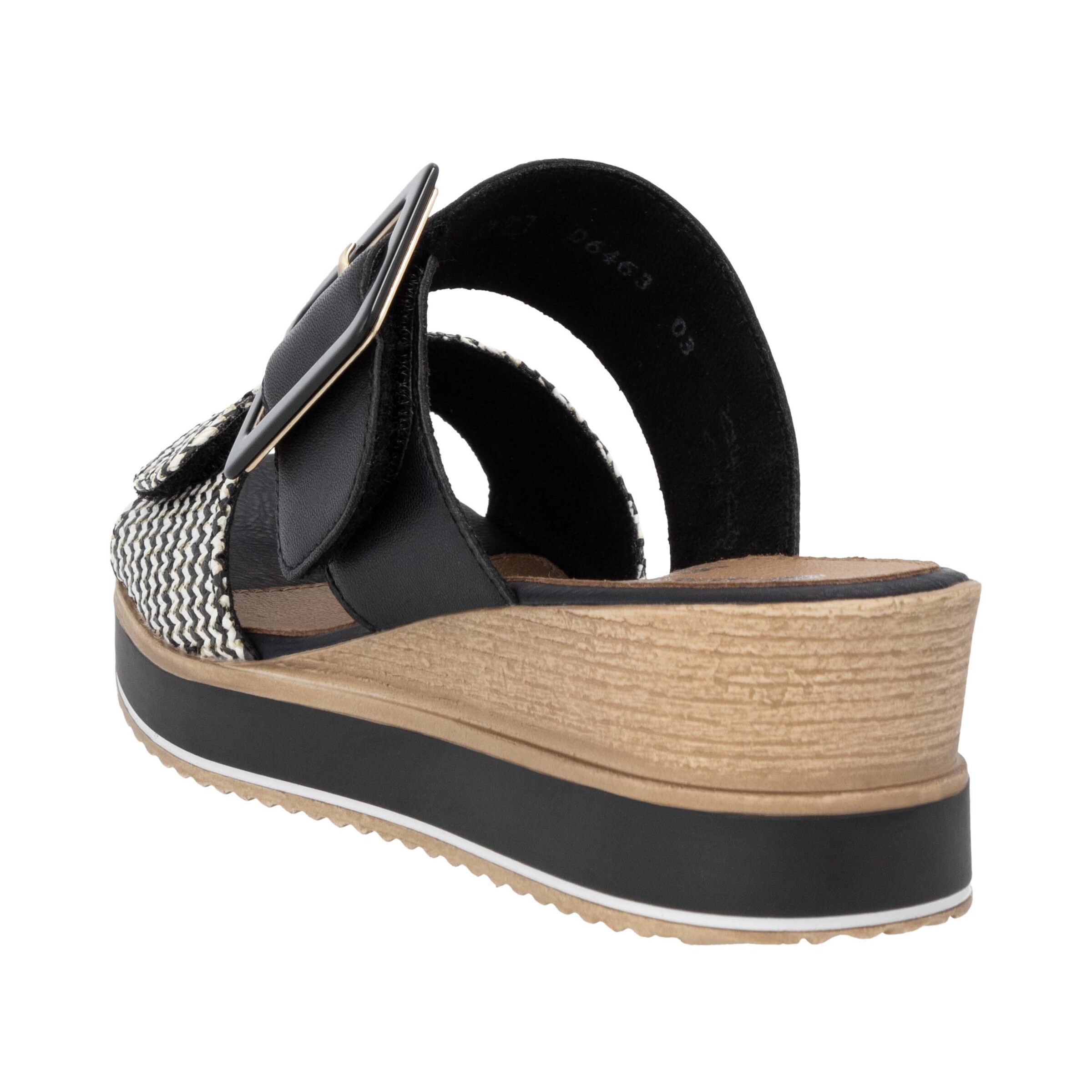 REMONTE Pantolette in Schwarz