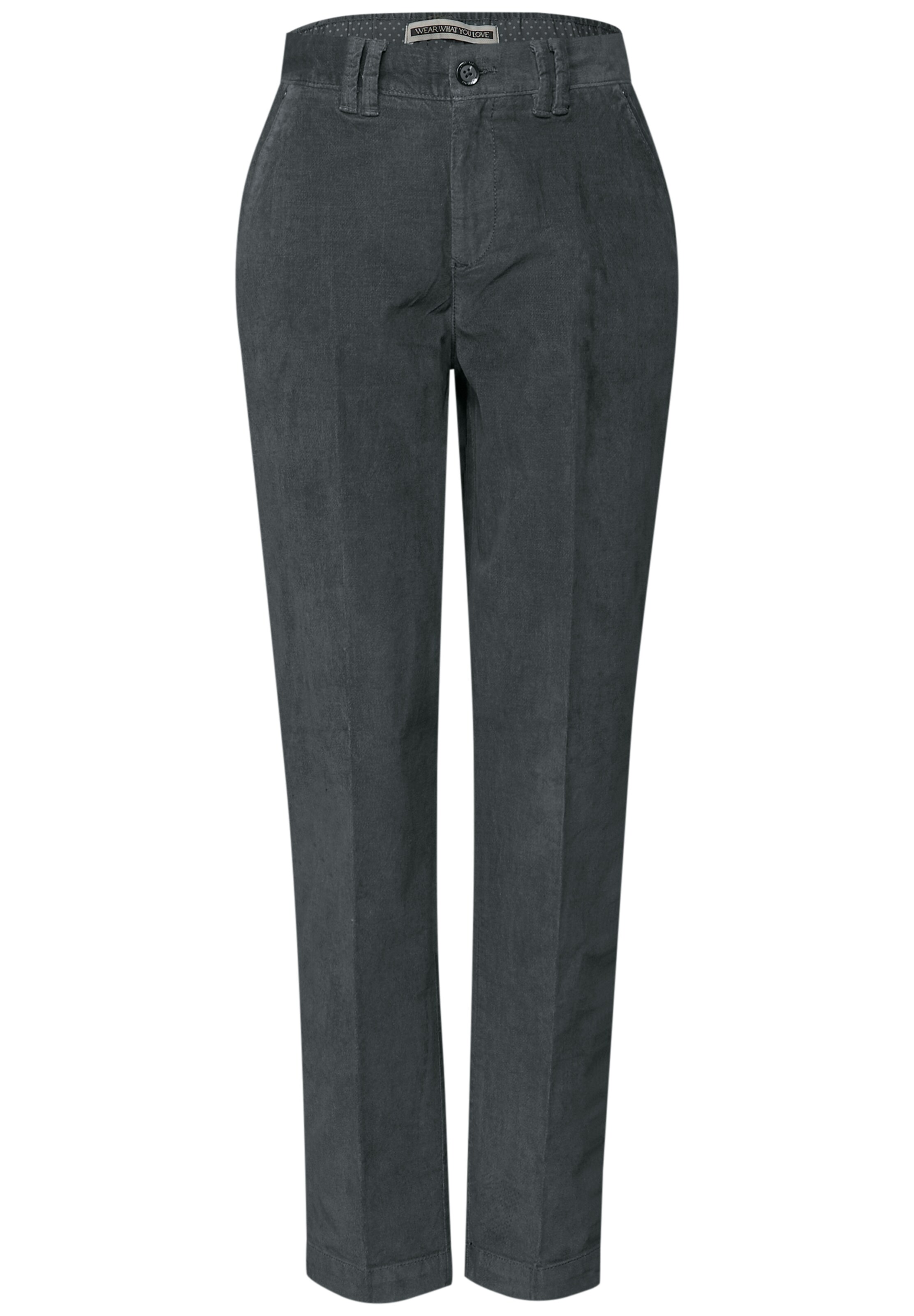 STREET ONE Regular Chino Pants in Grey: front