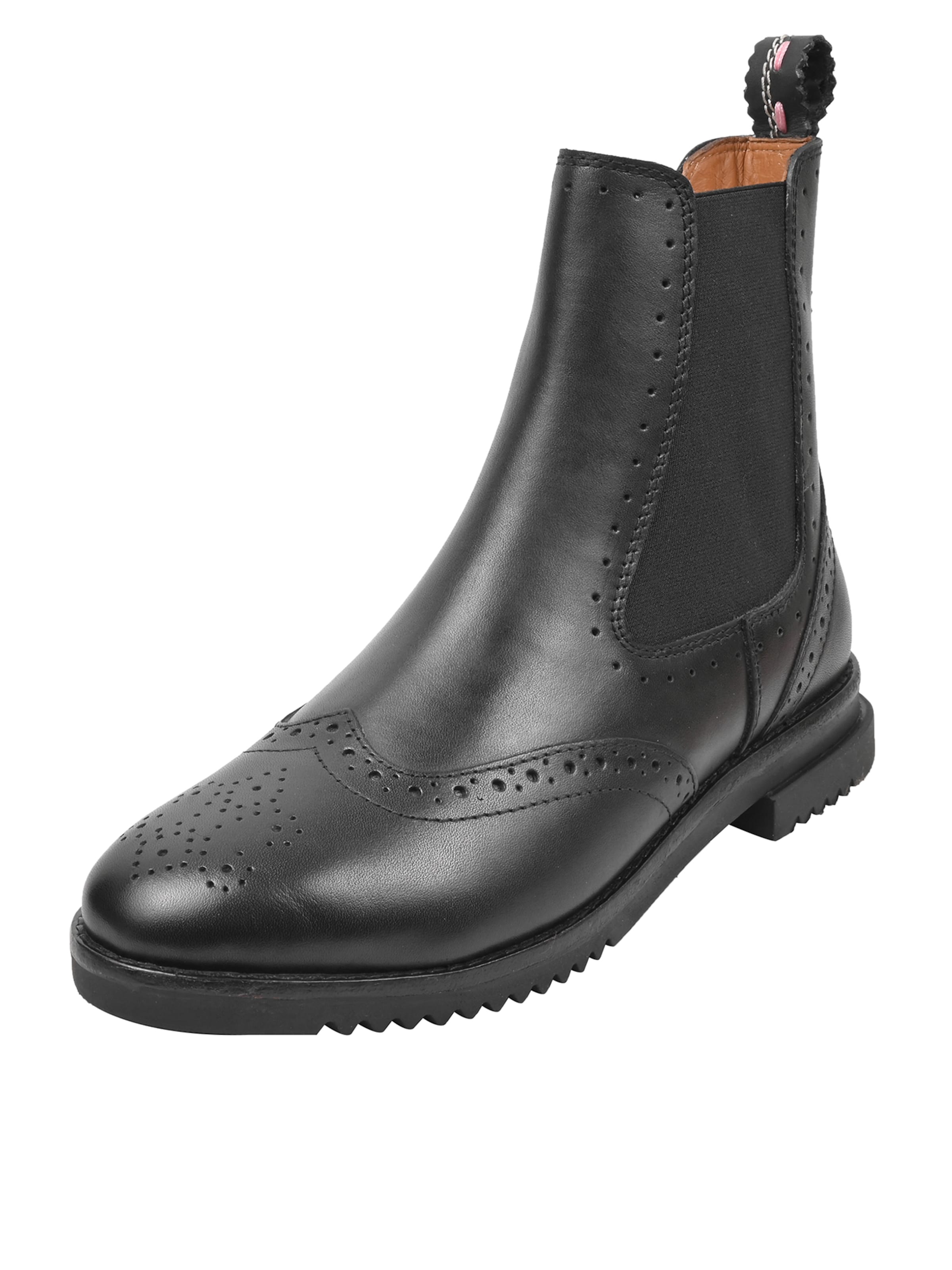 Crickit Chelsea boots ' UDINE ' in Zwart: voorkant