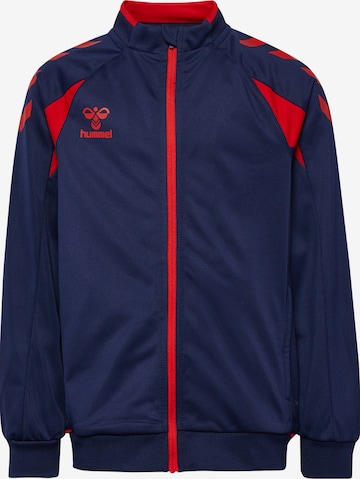 Hummel Sports sweat jacket 'Core 2.0' in Blue: front