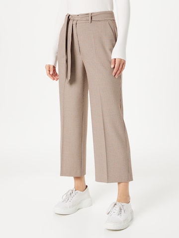 s.Oliver Wide leg Pleated Pants in Beige: front