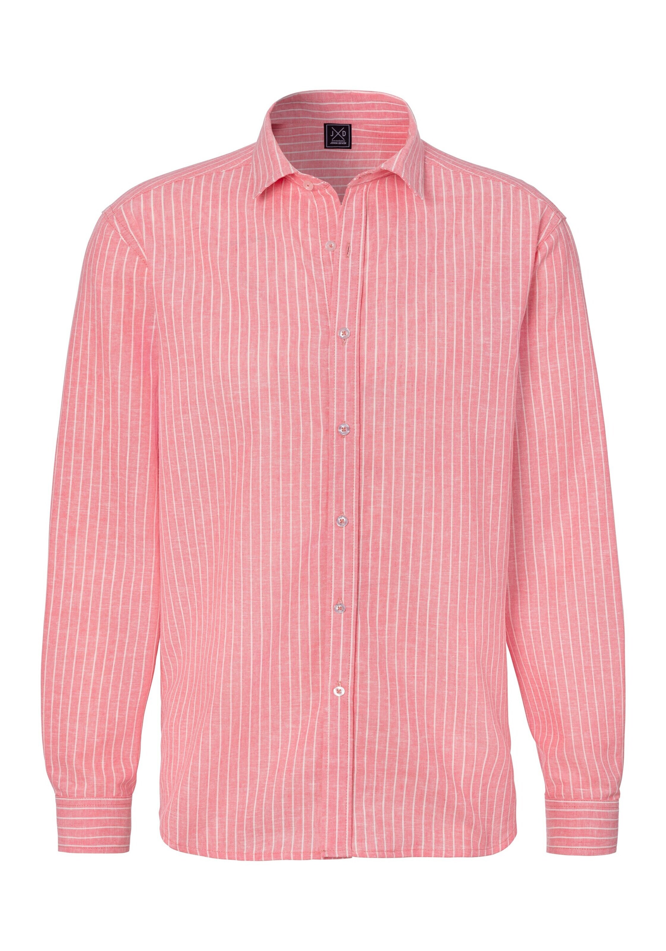 JOHN DEVIN Regular fit Button Up Shirt in Red: front