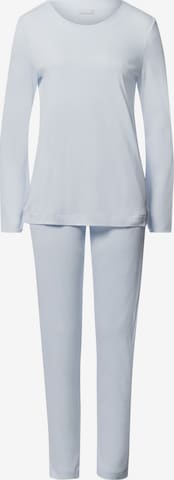 Hanro Pyjama ' Malena ' in Blau: Vorderseite