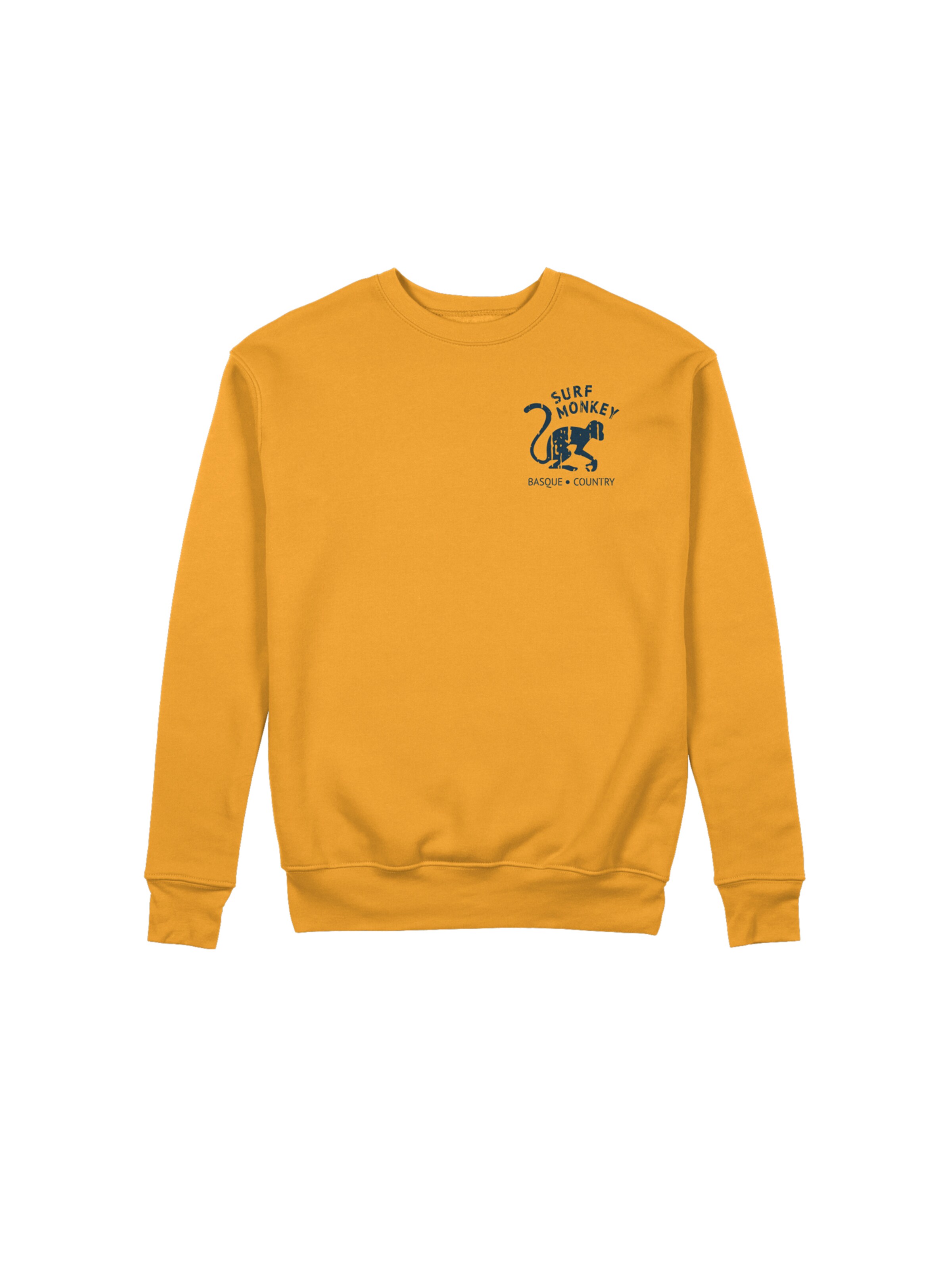 Sweat-shirt 'Rette das Ozean' Surf Monkey en orange