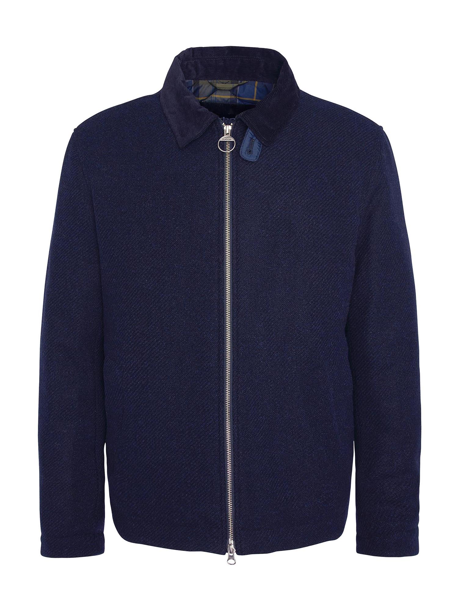 Barbour Tussenjas 'Foulton' in Blauw: voorkant