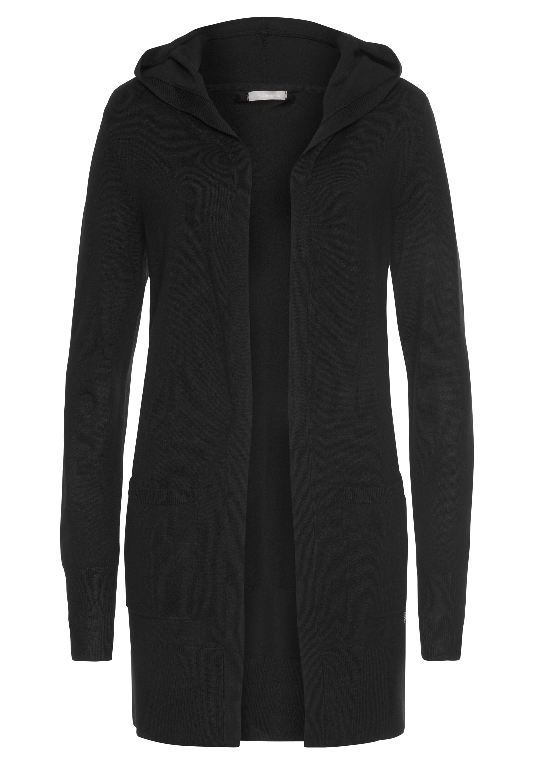 Tamaris Knit Cardigan in Black: front