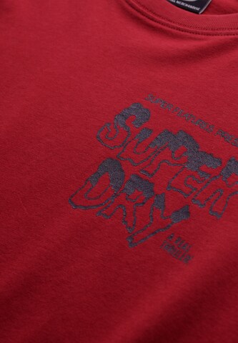 T-Shirt 'Movie' Superdry en rouge