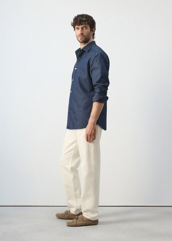 MANGO MAN Regular fit Button Up Shirt 'Chali' in Blue