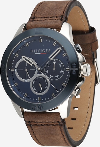 TOMMY HILFIGER Analoog horloge in Bruin: voorkant