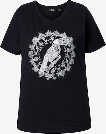 Ulla Popken Shirt in Schwarz: Vorderseite