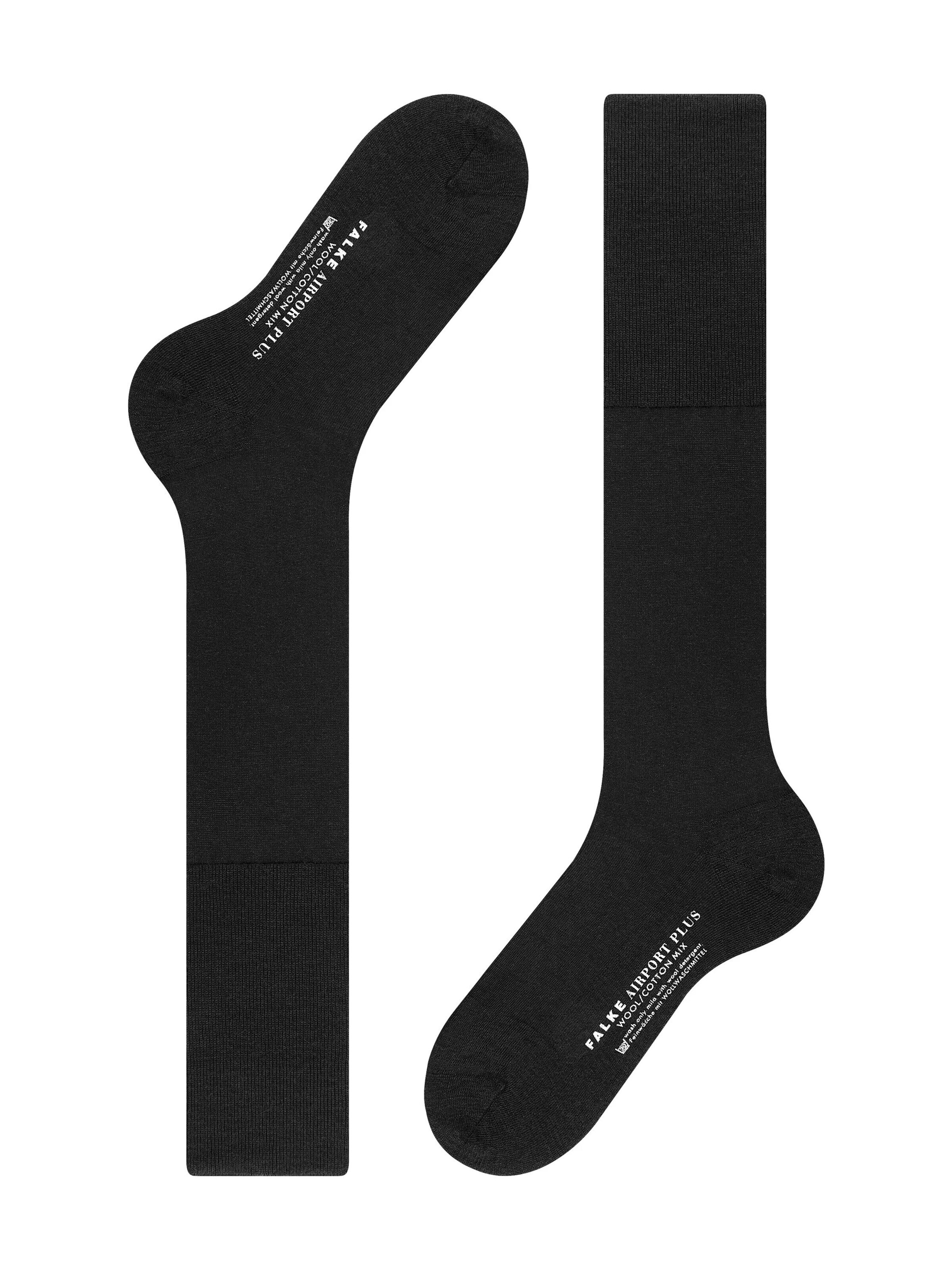 FALKE Knee High Socks 'Airport Plus' in Black
