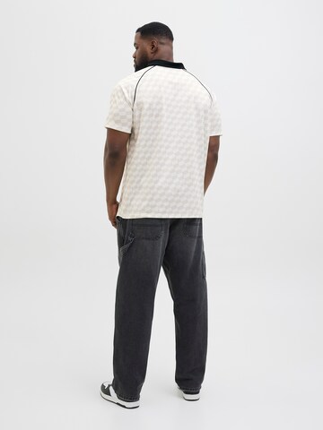 Jack & Jones Plus Μπλουζάκι 'JCORetreat' σε λευκό
