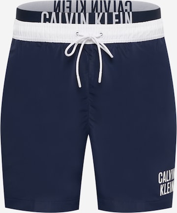 Calvin Klein Swimwear شورت سباحة بلون أزرق: الأمام
