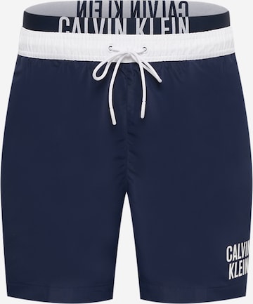 Calvin Klein Swimwear Board Shorts in Blue: front