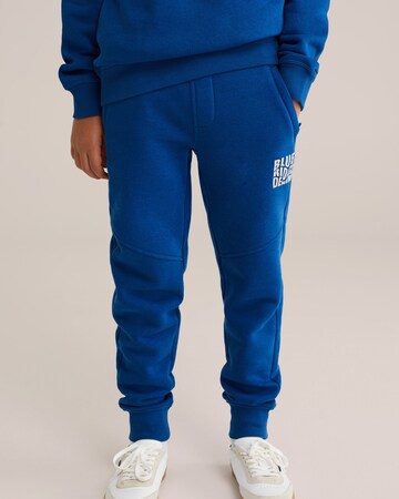 Effilé Pantalon WE Fashion en bleu : devant