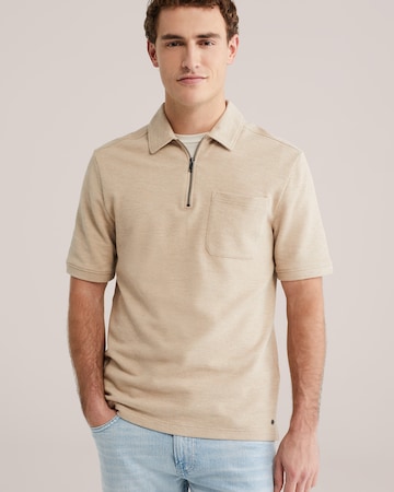 T-Shirt WE Fashion en beige : devant