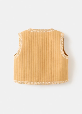MANGO KIDS Vest 'Flowy' in Brown