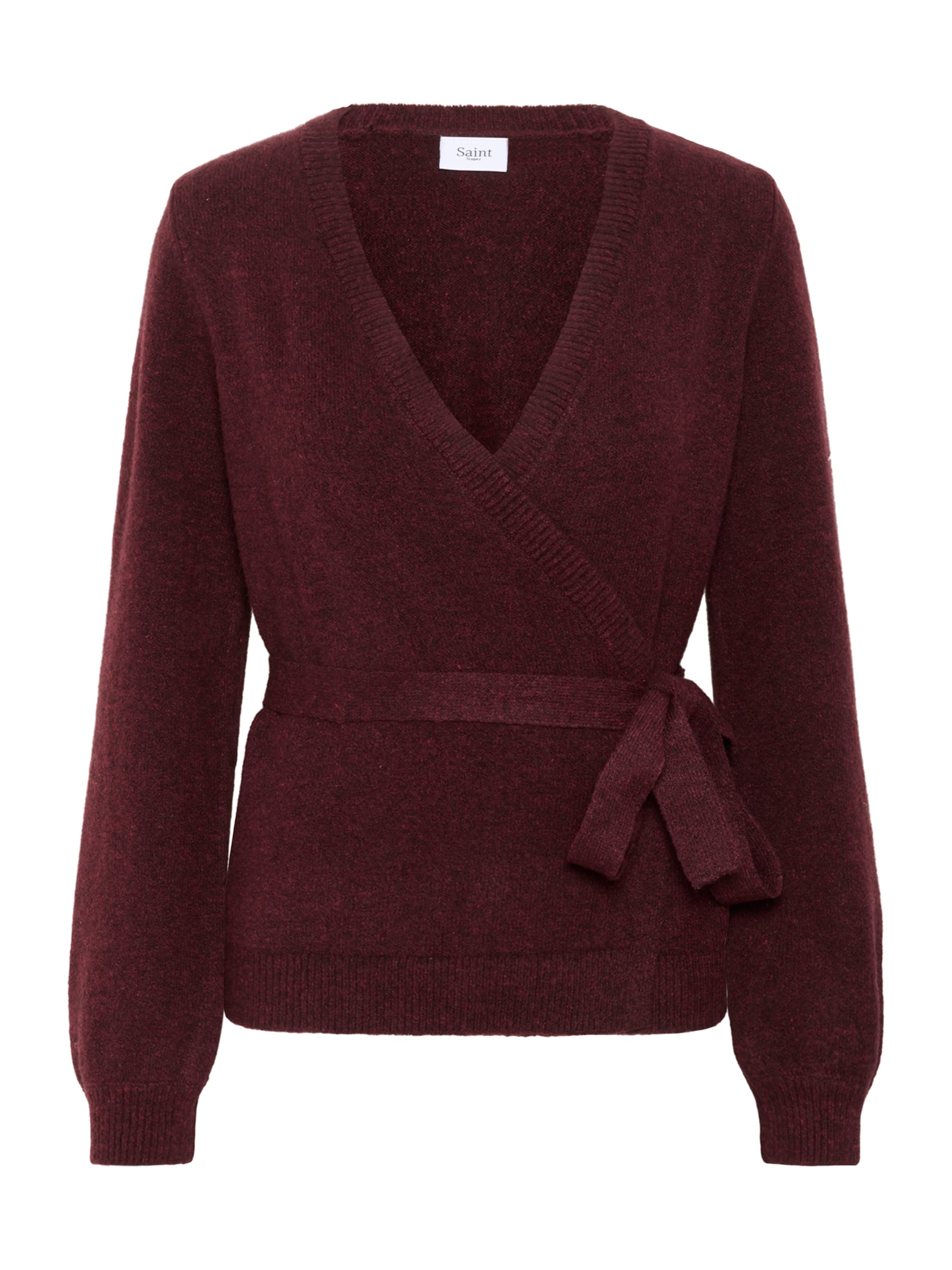 SAINT TROPEZ Knit Cardigan 'MaleenSZ' in Brown: front