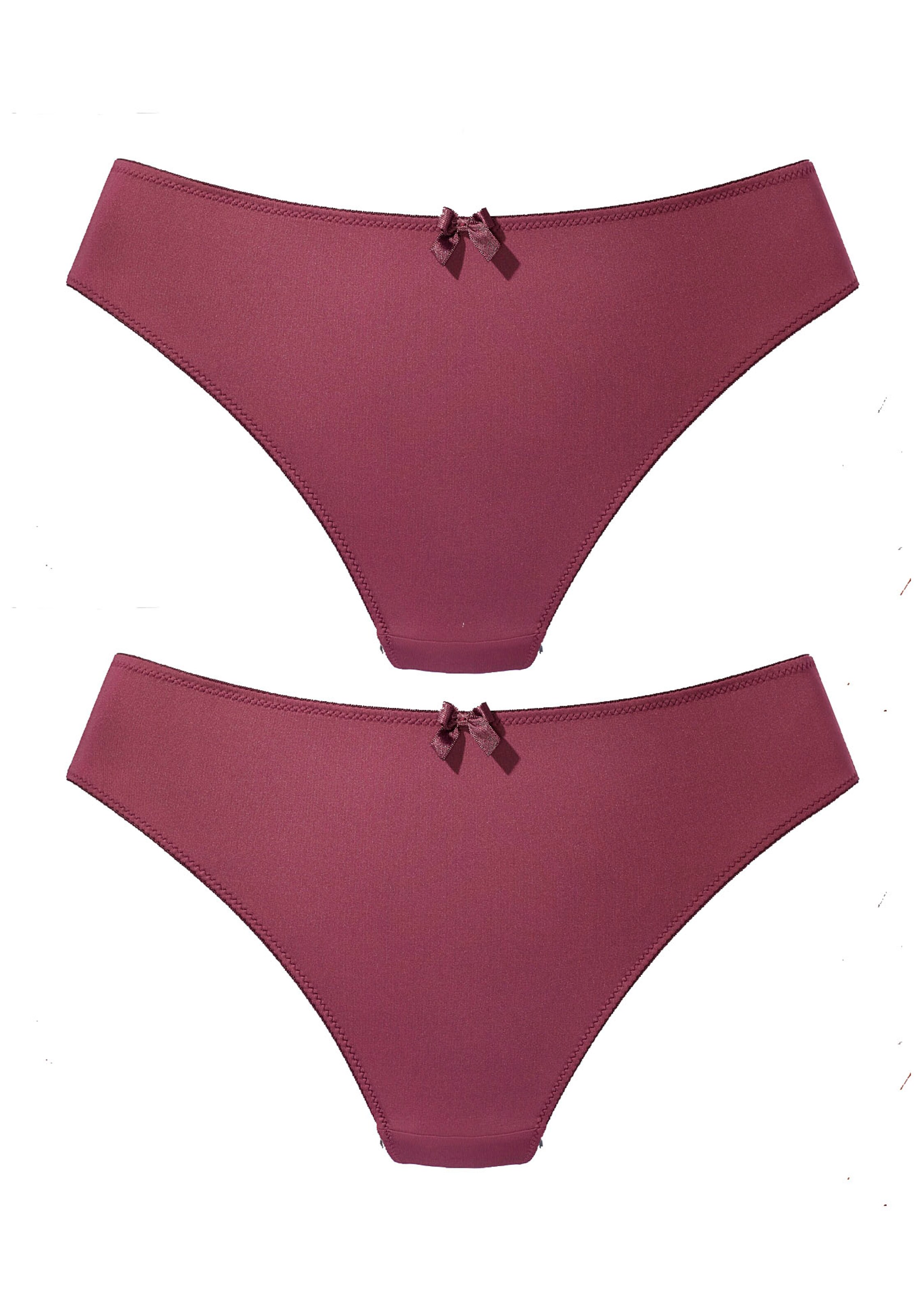 NUANCE Thong in Purple: front