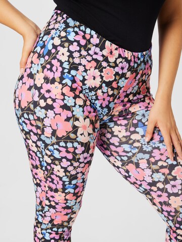 Zizzi Skinny Leggings 'Jadan' in Mischfarben