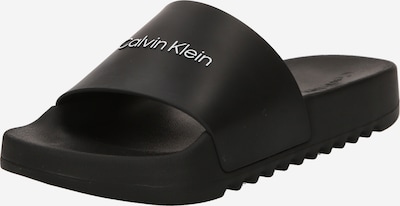 Calvin Klein Pantoletter i svart / hvit, Produktvisning