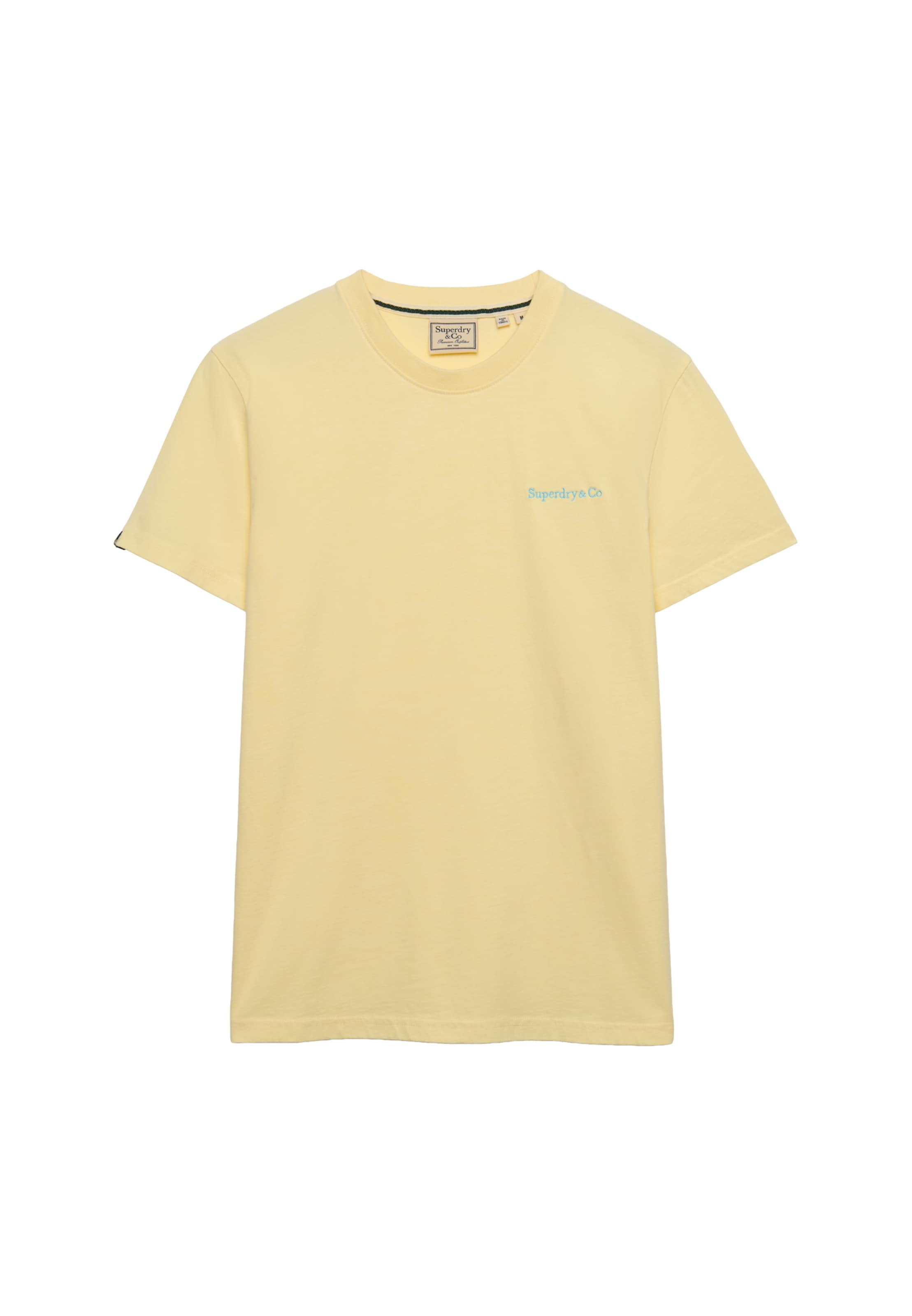 T-Shirt 'Essential Company' Superdry & Co en jaune : devant