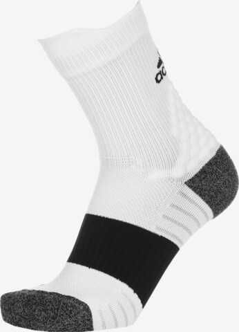 Chaussettes de sport ADIDAS PERFORMANCE en blanc : devant