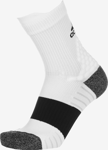 Chaussettes de sport ADIDAS PERFORMANCE en blanc : devant